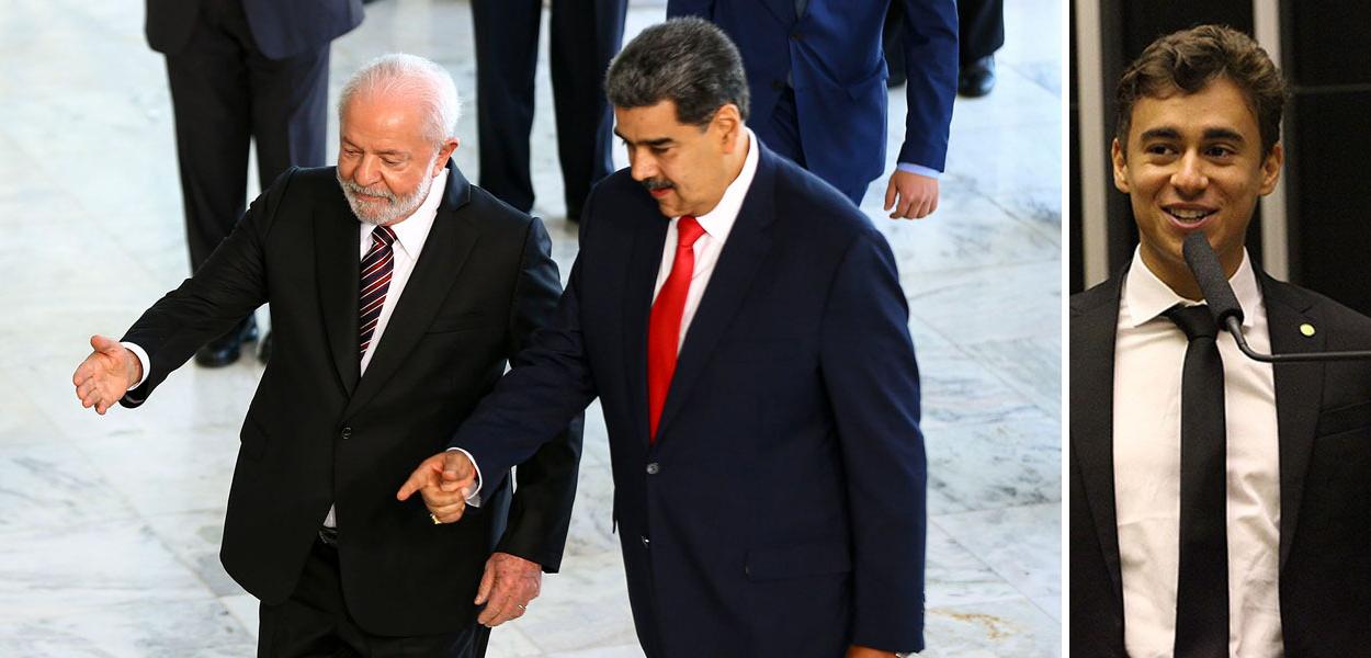 Lula, Nicolás Maduro e Nikolas Ferreira