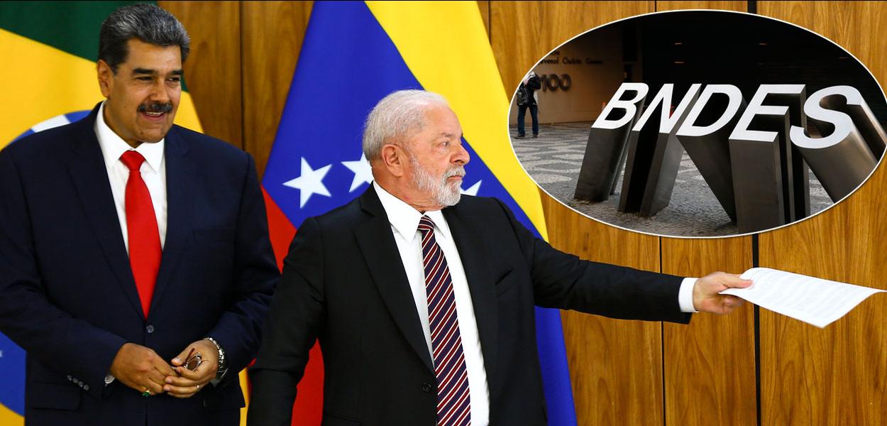 Nicolas Maduro (gravata vermelha), Luiz Inácio Lula da Silva e o Banco Nacional de Desenvolvimento Econômico e Social