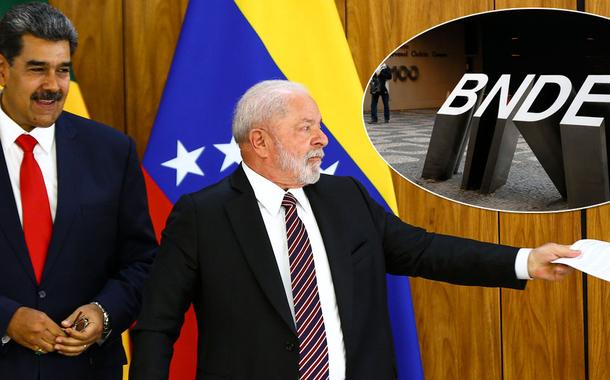 Nicolas Maduro (gravata vermelha), Luiz Inácio Lula da Silva e o Banco Nacional de Desenvolvimento Econômico e Social