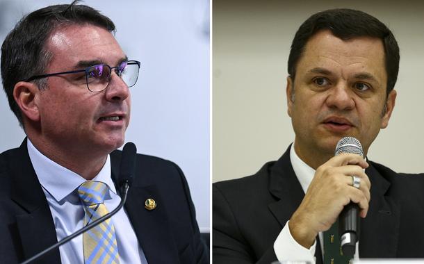 Flávio Bolsonaro e Anderson Torres
