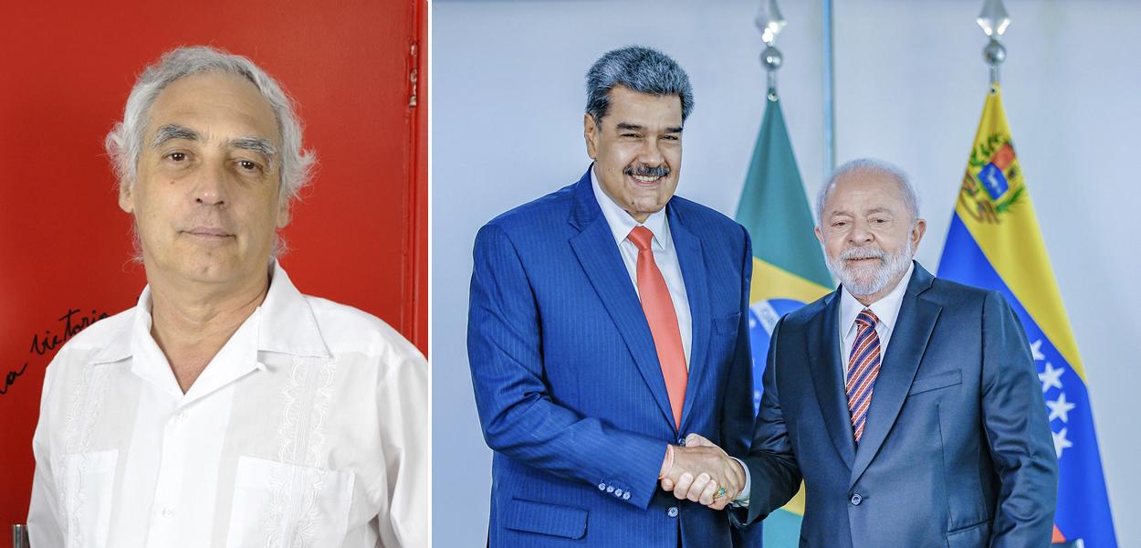 José Reinaldo Carvalho, Nicolás Maduro e Luiz Inácio Lula da Silva (Foto: Felipe L. Gonçalves/Brasil247 | Ricardo Stuckert/PR) José Reinaldo Carvalho, Nicolás Maduro e Luiz Inácio Lula da Silva