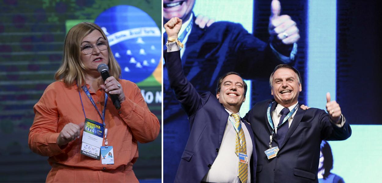 Rita Serrano, Pedro Guimarães e Jair Bolsonaro