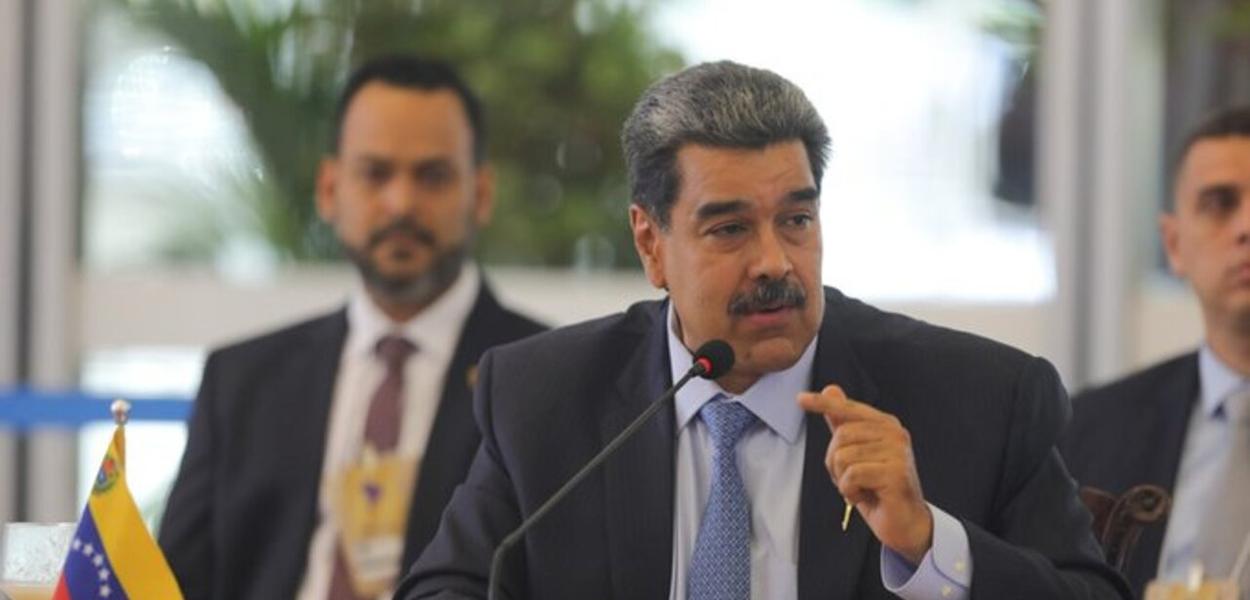 Nicolás Maduro intervém em reunião de presidentes sul-americanos, Brasília, 30/5/2023