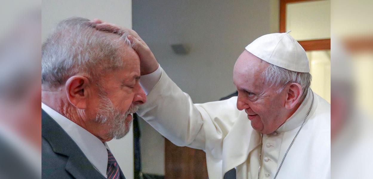 Lula e papa Francisco