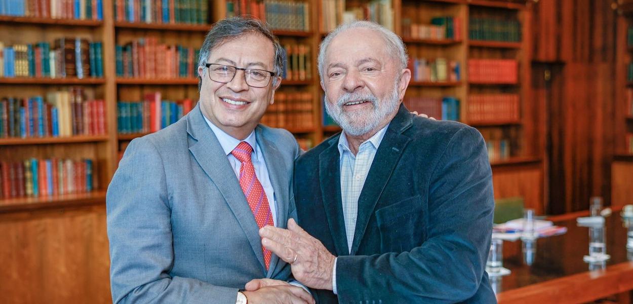Gustavo Petro e Lula (Foto: Ricardo Stuckert / PR) Gustavo Petro e Lula