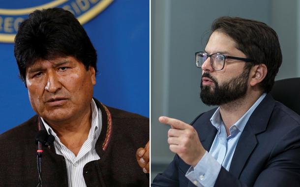 Evo Morales e Gabriel Boric