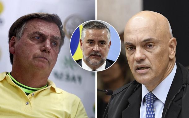 Jair Bolsonaro, Paulo Pimenta e Alexandre de Moraes