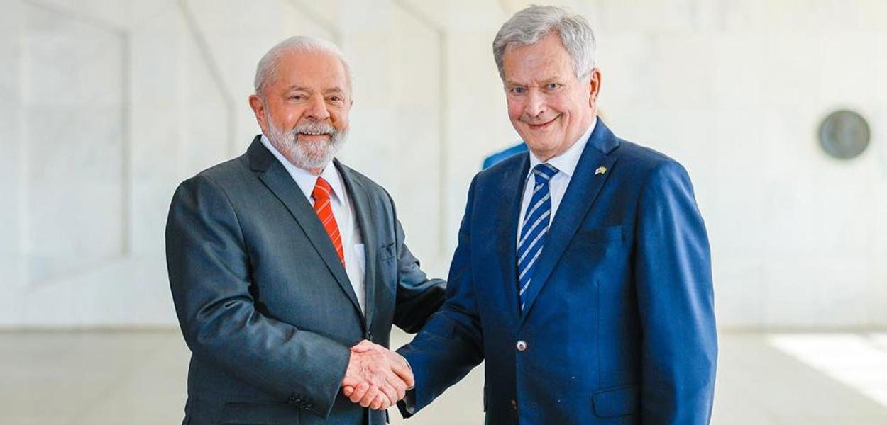 Lula e Sauli Niinistö