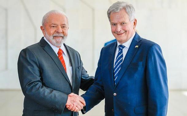 Lula e Sauli Niinistö