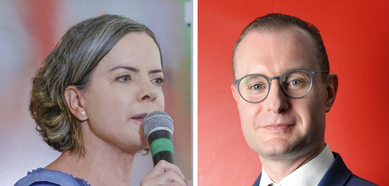 Gleisi Hoffmann e Cristiano Zanin Martins