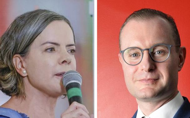 Gleisi Hoffmann e Cristiano Zanin Martins