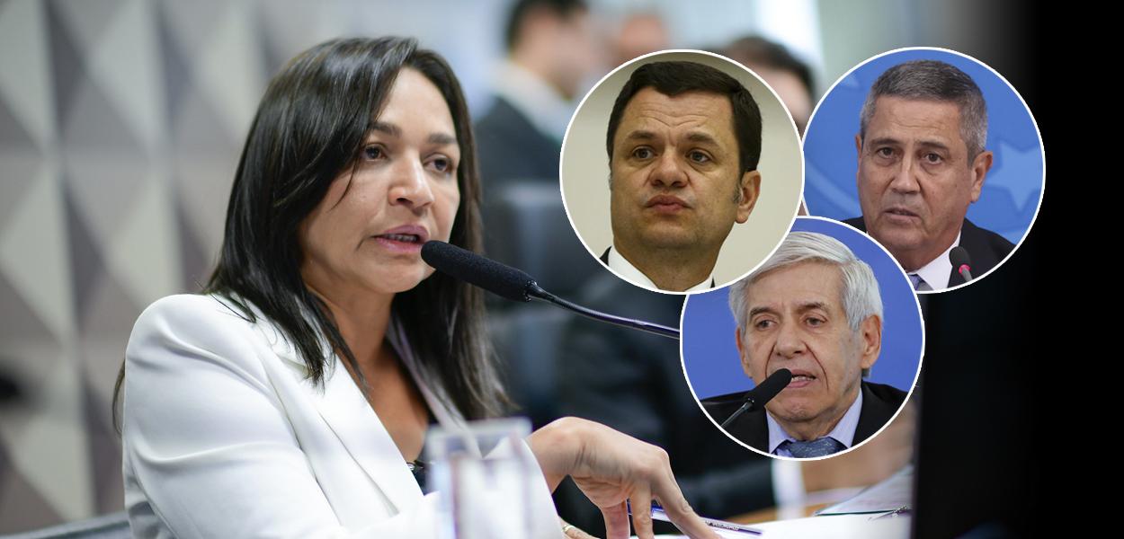 Eliziane Gama, Anderson Torres, Augusto Heleno e Braga Netto