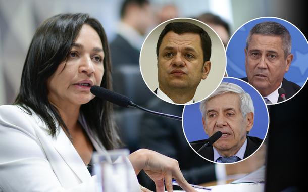 Eliziane Gama, Anderson Torres, Augusto Heleno e Braga Netto