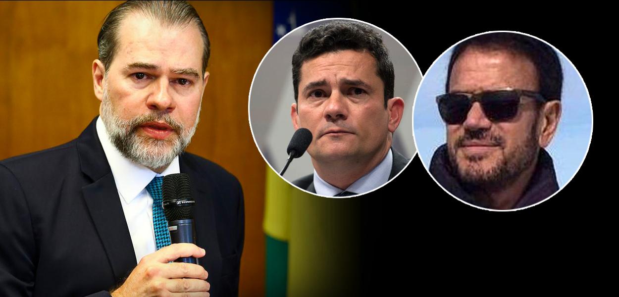 Montagem (da esq. para a dir.): Dias Toffoli, Sergio Moro e Tony Garcia