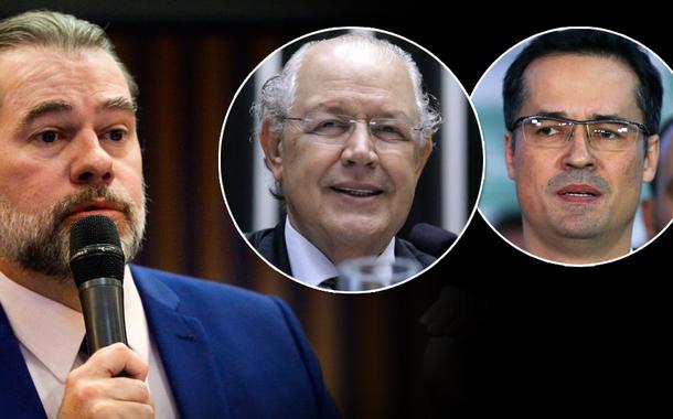 Montagem (da esq. para a dir.): Dias Toffoli, Luiz Carlos Hauly e Deltan Dallagnol