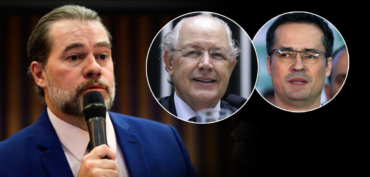 Montagem (da esq. para a dir.): Dias Toffoli, Luiz Carlos Hauly e Deltan Dallagnol