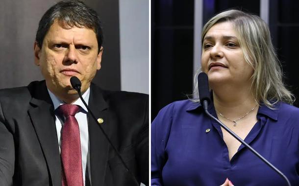 Tarcísio de Freitas e Luciene Cavalcante