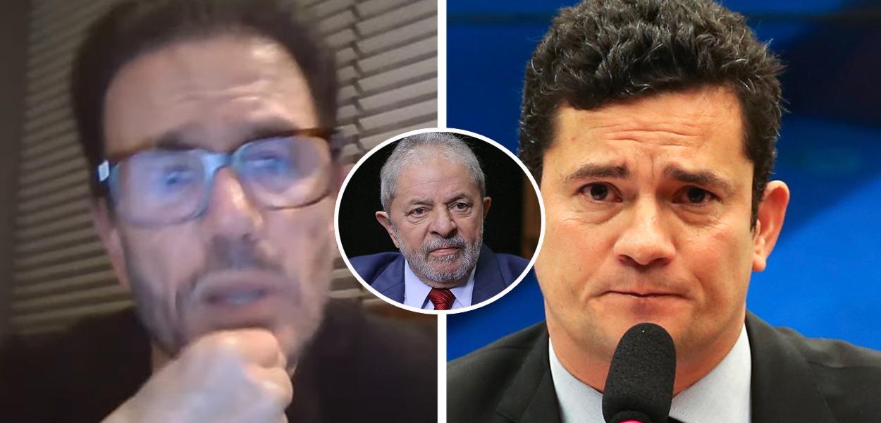 Montagem (da esq. para a dir.): Tony Garcia, Luiz Inácio Lula da Silva e Sergio Moro