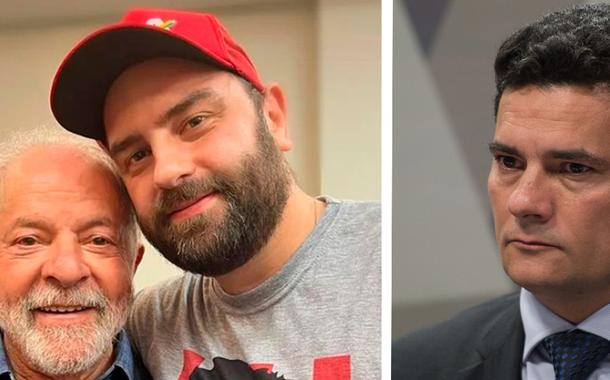 Montagem (da esq. para a dir.): Luiz Inácio Lula da Silva, Luis Cláudio Lula da Silva e Sergio Moro