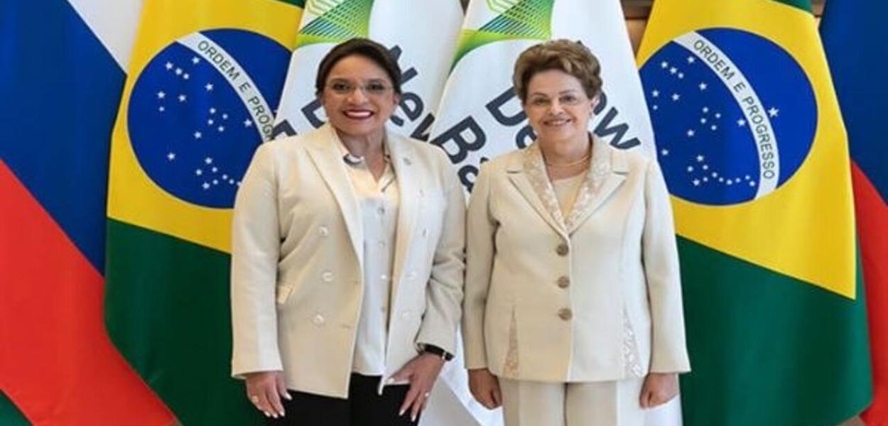 Xiomara Castro e Dilma Rousseff (Foto: Foto: Governo de Honduras) Xiomara Castro e Dilma Rousseff