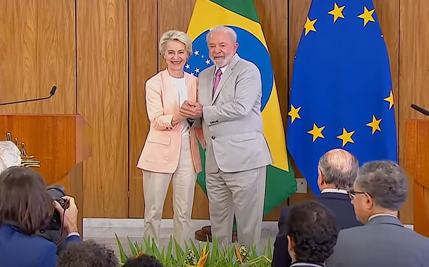 Presidente Lula com a presidente da Comissão Europeia, Ursula von der Leyen