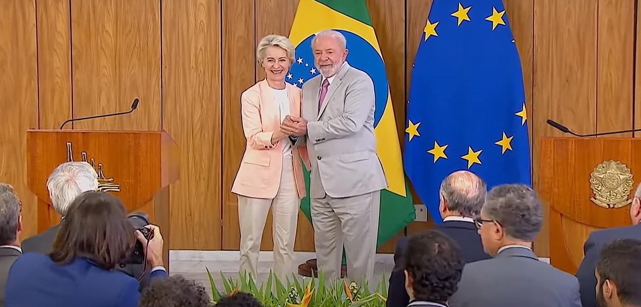 Presidente Lula com a presidente da Comissão Europeia, Ursula von der Leyen