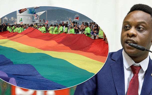 Guto Zacarias e a bandeira LGBT