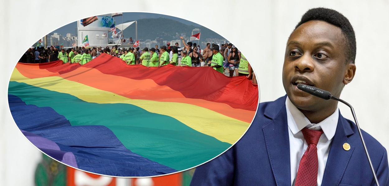 Guto Zacarias e a bandeira LGBT