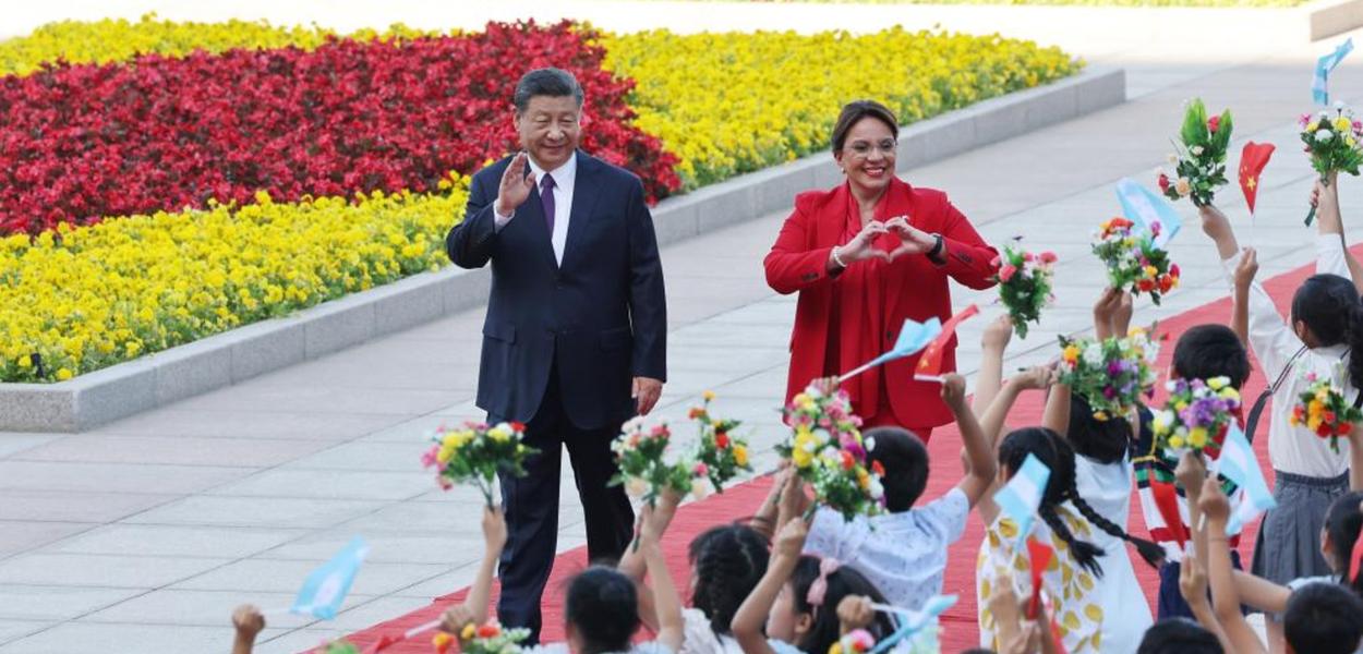 Xi Jinping e Xiomara Castro