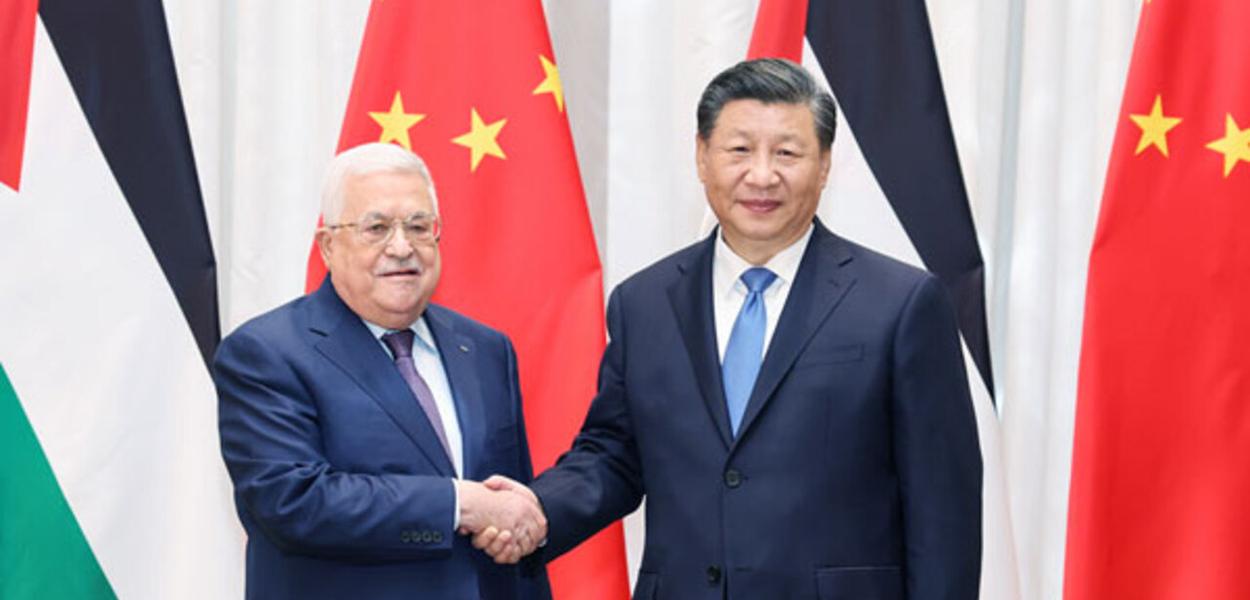 Mahmoud Abbas e Xi Jinping