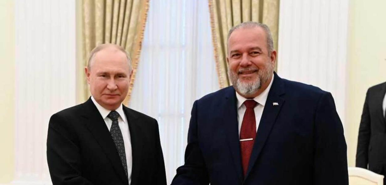 Vladimir Putin e Manuel Marrero