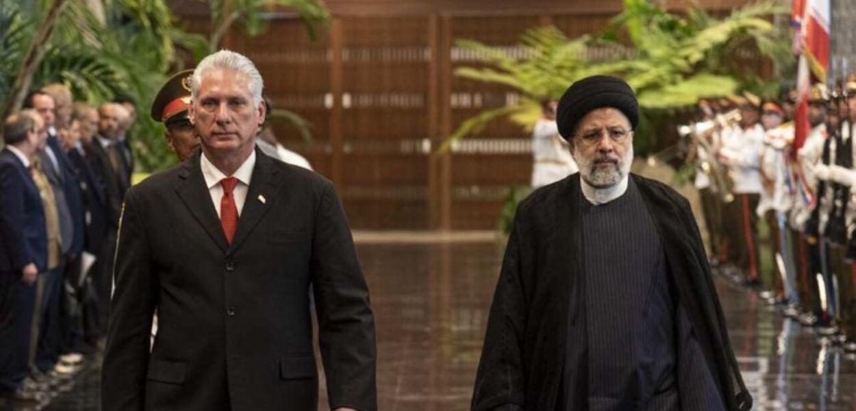 Miguel Díaz-Canel e Ebrahim Raisi