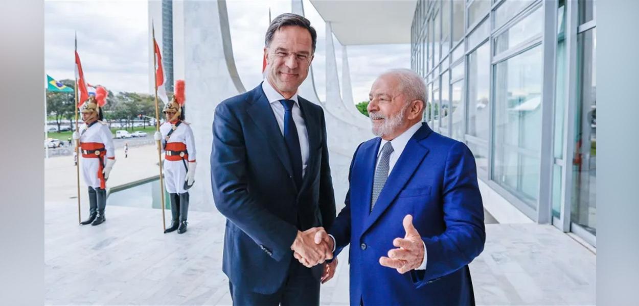 Premiê da Holanda, Mark Rutte, e presidente Luiz Inácio Lula da Silva