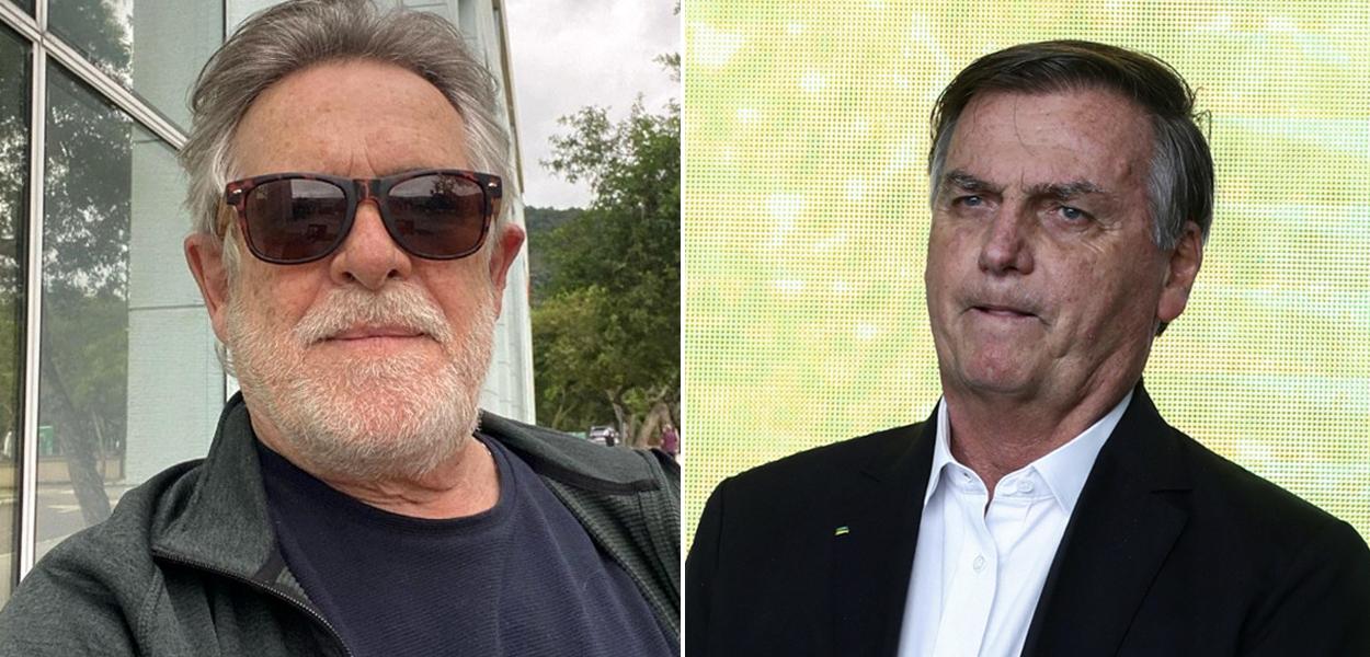 José de Abreu e Jair Bolsonaro (Foto: Reprodução | Reuters) José de Abreu e Jair Bolsonaro