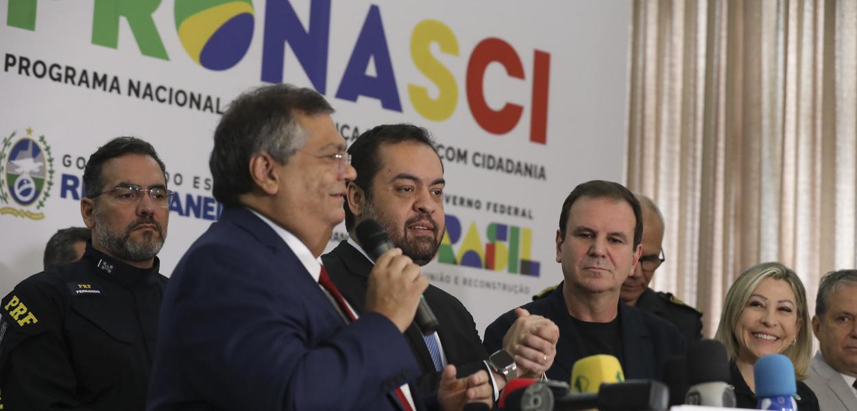 Ministro Flávio, Claudio Castro e Eduardo Paes