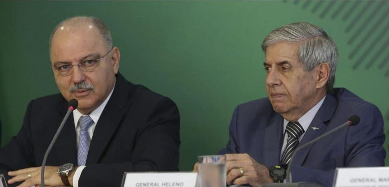 Generais Sérgio Etchegoyen e Augusto Heleno (Foto: ABr) Generais Sérgio Etchegoyen e Augusto Heleno