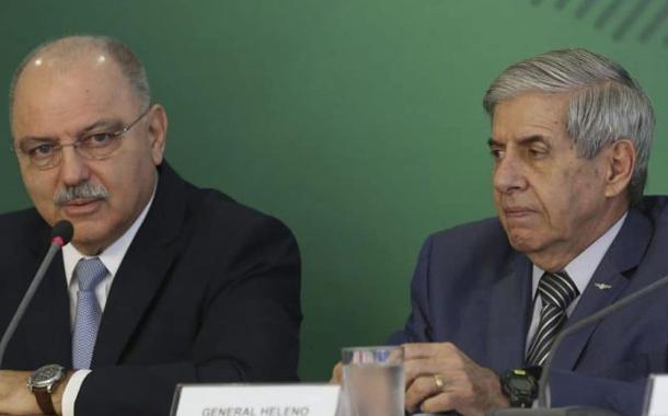 Generais Sérgio Etchegoyen e Augusto Heleno (Foto: ABr) Generais Sérgio Etchegoyen e Augusto Heleno