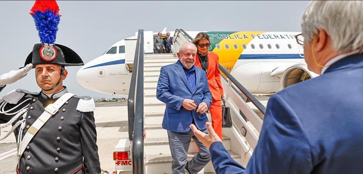 Lula e Janja desembarcam em Roma - 20.06.2023