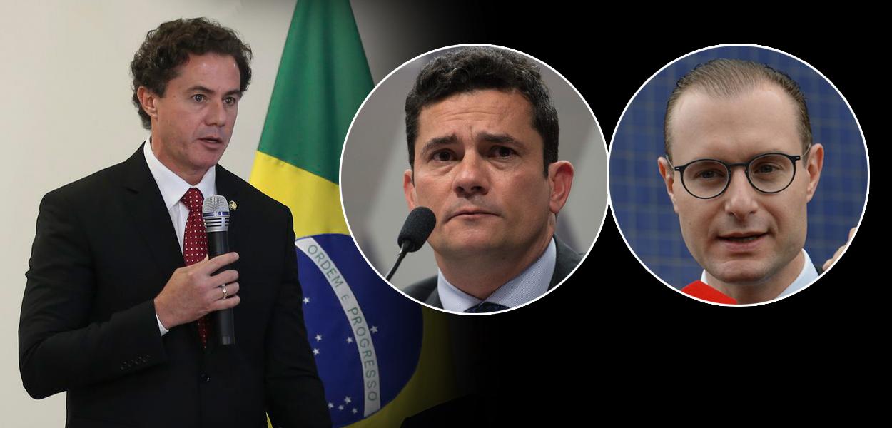 Montagem (da esq. para a dir.): Veneziano Vital do Rêgo, Sergio Moro e Cristiano Zanin