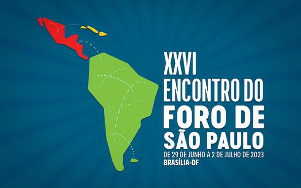 Cartaz do Encontro do Foro de São Paulo