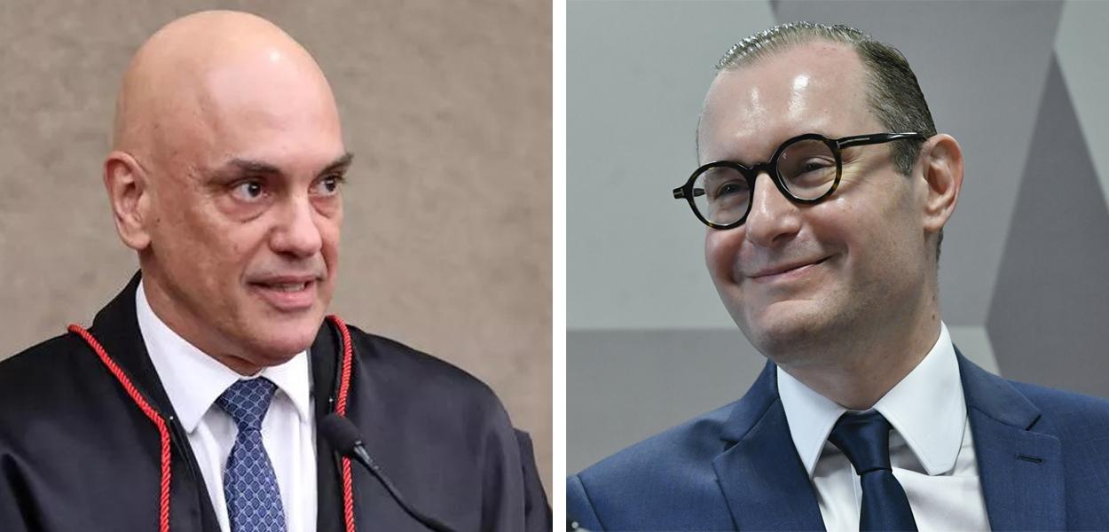Alexandre de Moraes (à esq.) e Cristiano Zanin Martins