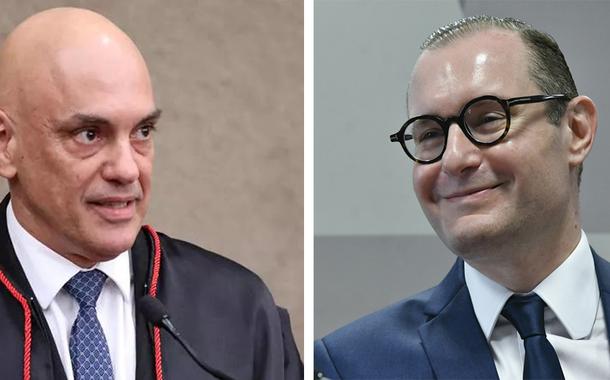 Alexandre de Moraes (à esq.) e Cristiano Zanin Martins