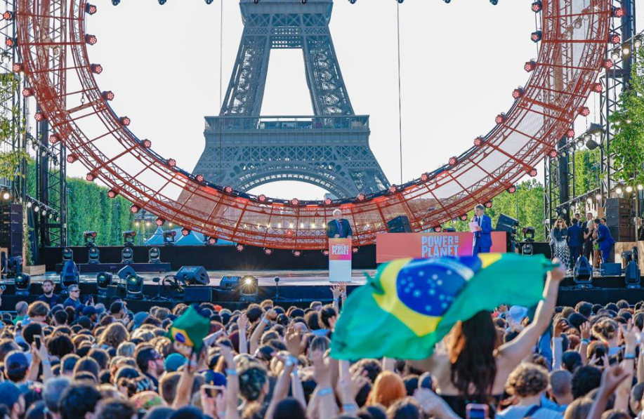 Presidente Luiz Inácio Lula da Silva durante discurso em Paris 22/06/2023