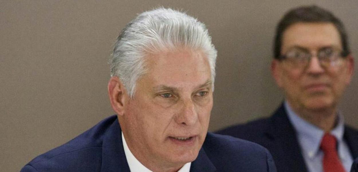 Presidente cubano, Miguel Díaz-Canel, fala na Cúpula por Um Novo Pacto Financeiro Mundial, em Paris