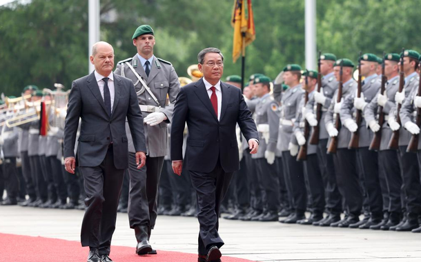 Olaf Scholz e Li Qiang