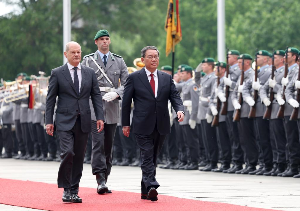 Olaf Scholz e Li Qiang