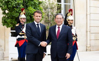 Emmanuel Macron e Li Qiang