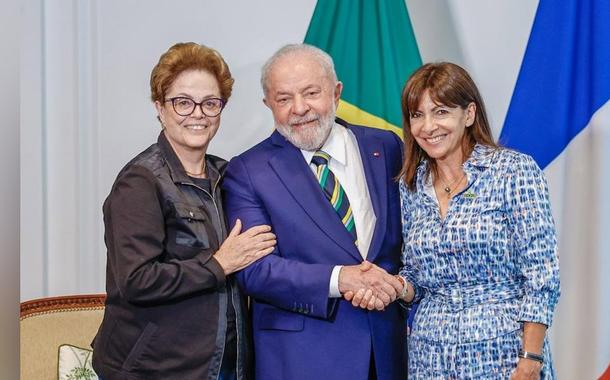 Dilma Rousseff, Luiz Inácio Lula da Silva e Anne Hidalgo