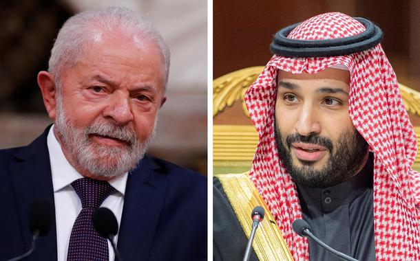 Luiz Inácio Lula da Silva e Mohammed bin Salman al Saud