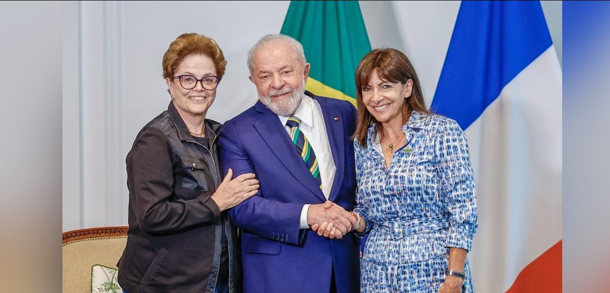 Dilma Rousseff, Luiz Inácio Lula da Silva e Anne Hidalgo